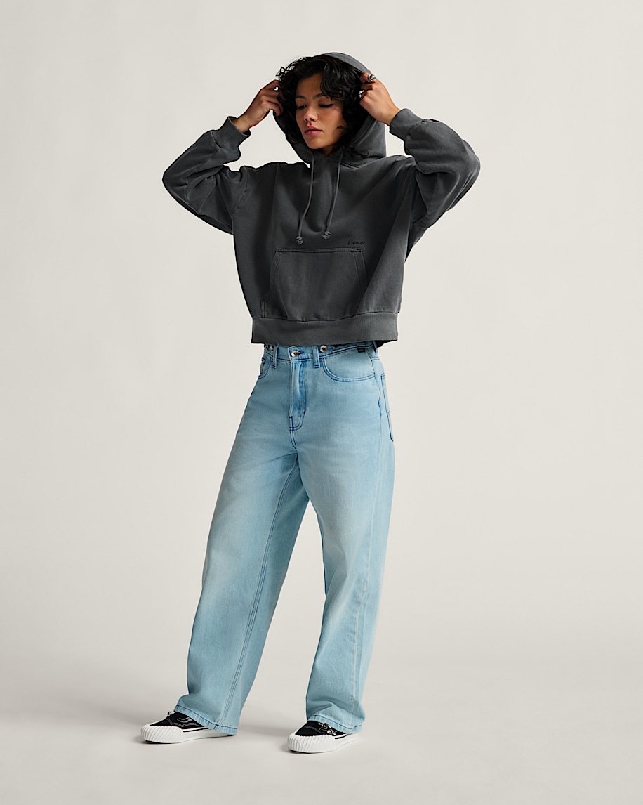 check-5 baggy denimbyxor