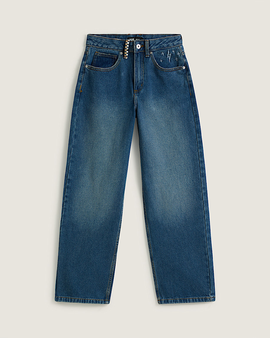 sirelle broderade jeansbyxor