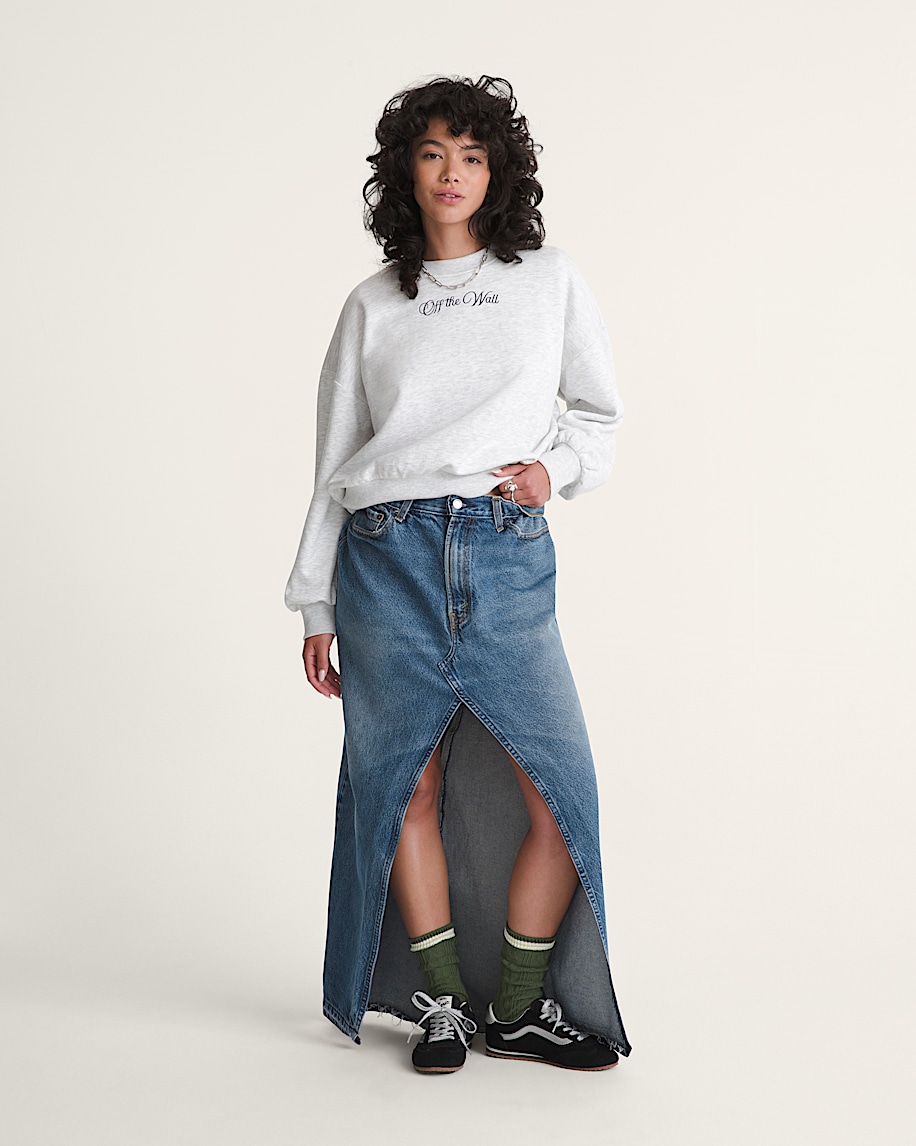 tartan up retro crew sweatshirt