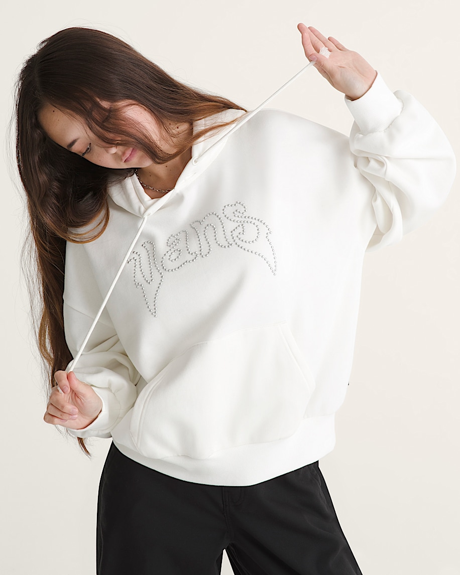 pärlor logo retro pullover