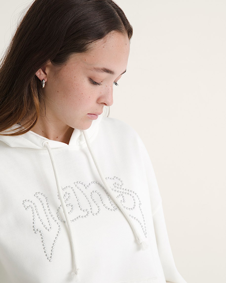pärlor logo retro pullover