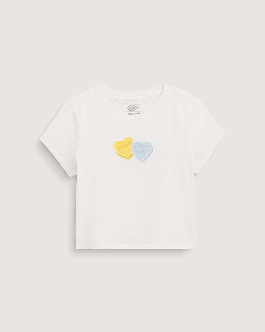 t-shirt med blandad emo-motiv