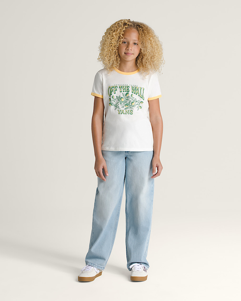 barn t-shirt med tryck från färskplockade gårdar