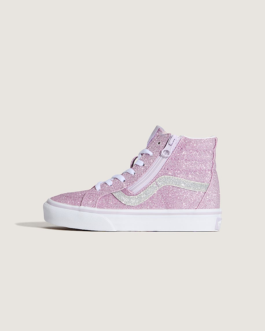 sk8-hi-sko för små barn med dragkedja i sidan