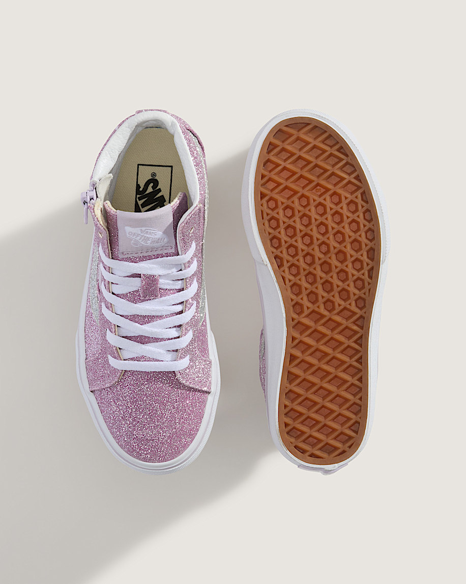 sk8-hi-sko för små barn med dragkedja i sidan