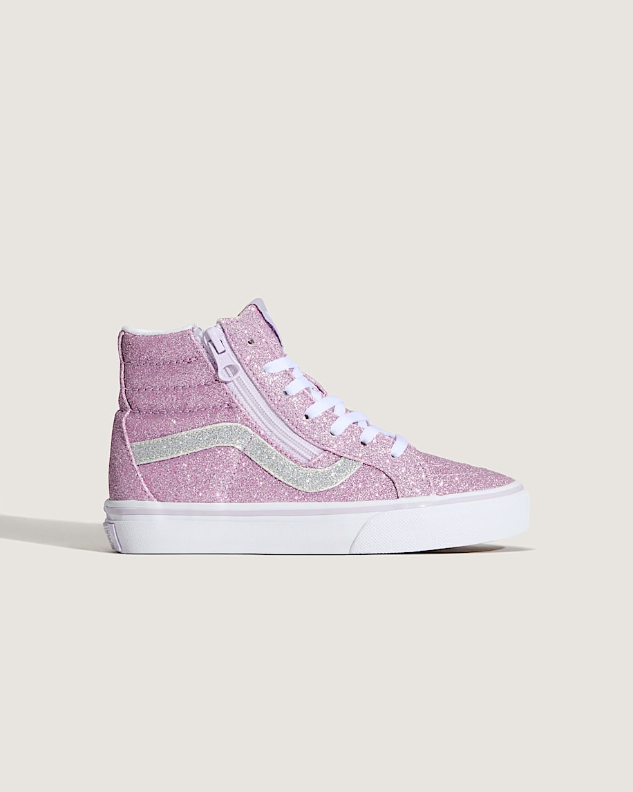 sk8-hi-sko för små barn med dragkedja i sidan