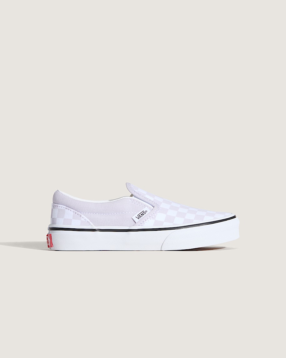 klassiska slip-on-skor för små barn i schackrutigt utförande