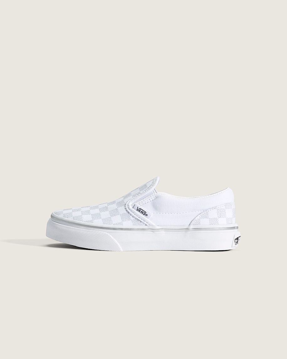 klassiska slip-on-skor för små barn i schackrutigt utförande