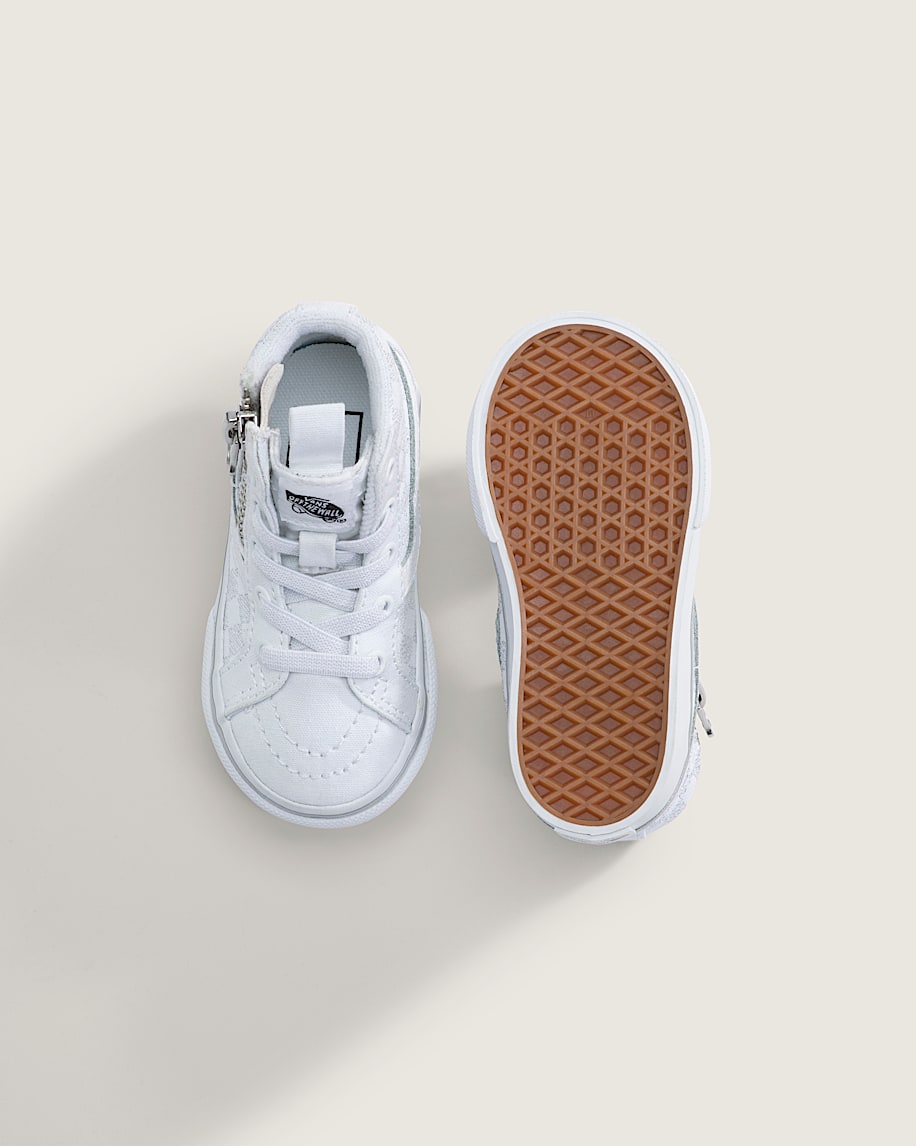 sk8-hi sidodragkedja med schackrutiga skor för småbarn