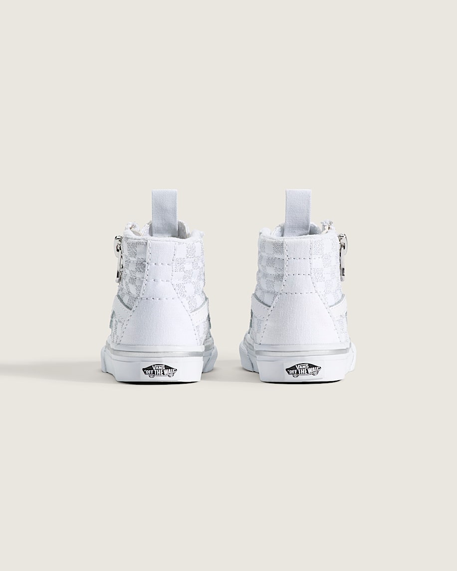sk8-hi sidodragkedja med schackrutiga skor för småbarn
