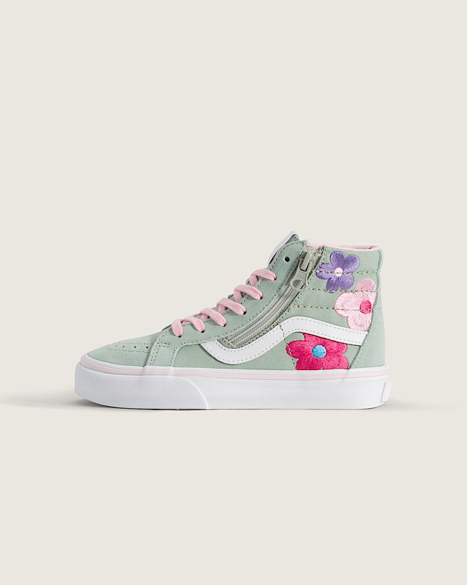sk8-hi-sko för små barn med dragkedja i sidan