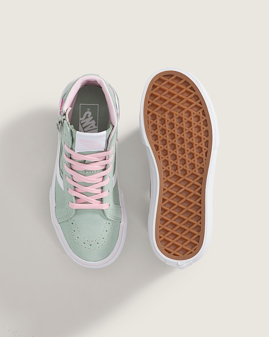 sk8-hi-sko för små barn med dragkedja i sidan