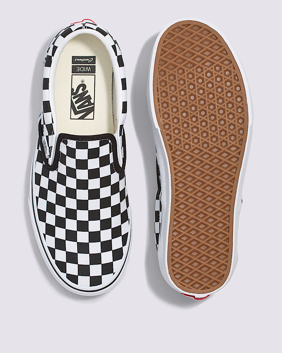 customs classic slip-on schackrutiga breda skor
