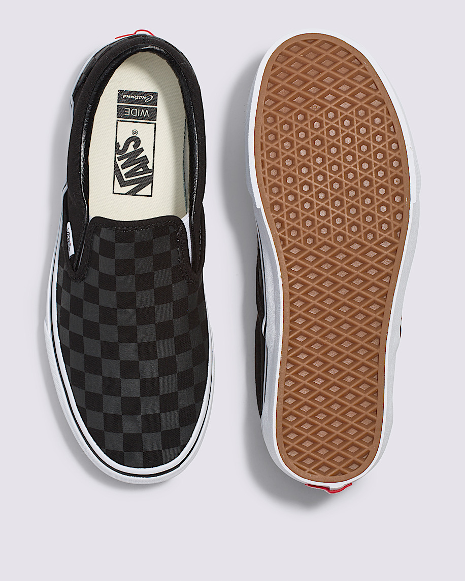 customs classic slip-on schackrutiga breda skor
