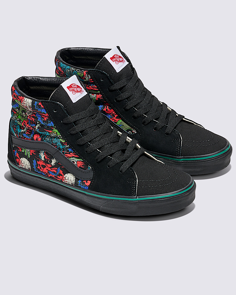 customs sk8-hi wide halloween-sko