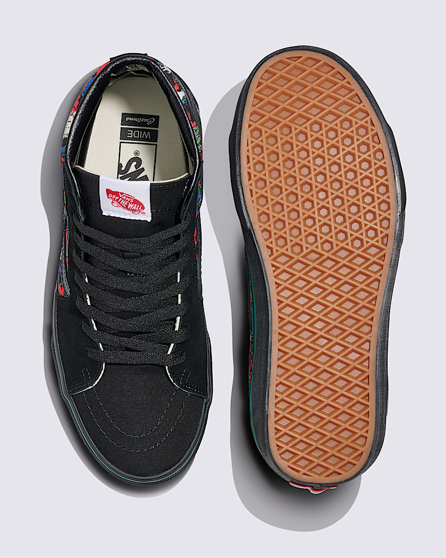 customs sk8-hi wide halloween-sko