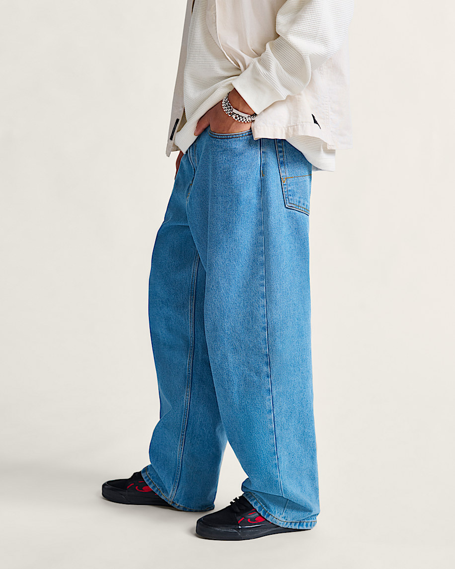 check-5 baggy denimbyxor