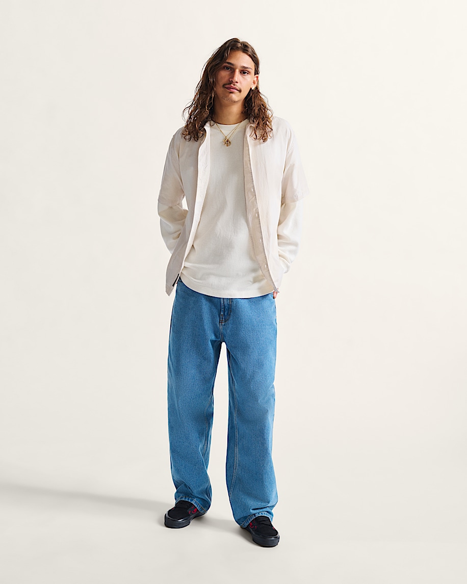 check-5 baggy denimbyxor