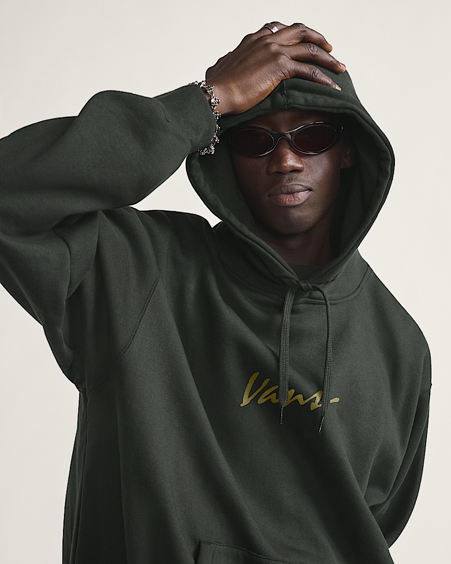 vans scripted pullover hoodie