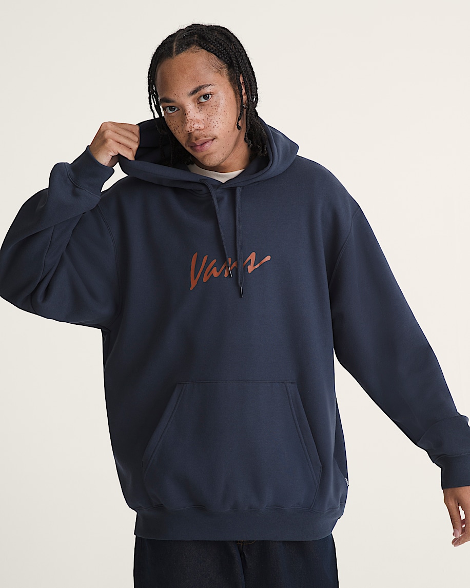 vans scripted pullover hoodie
