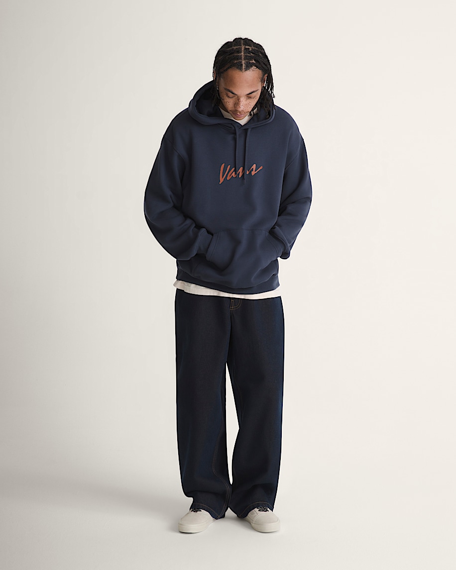 vans scripted pullover hoodie