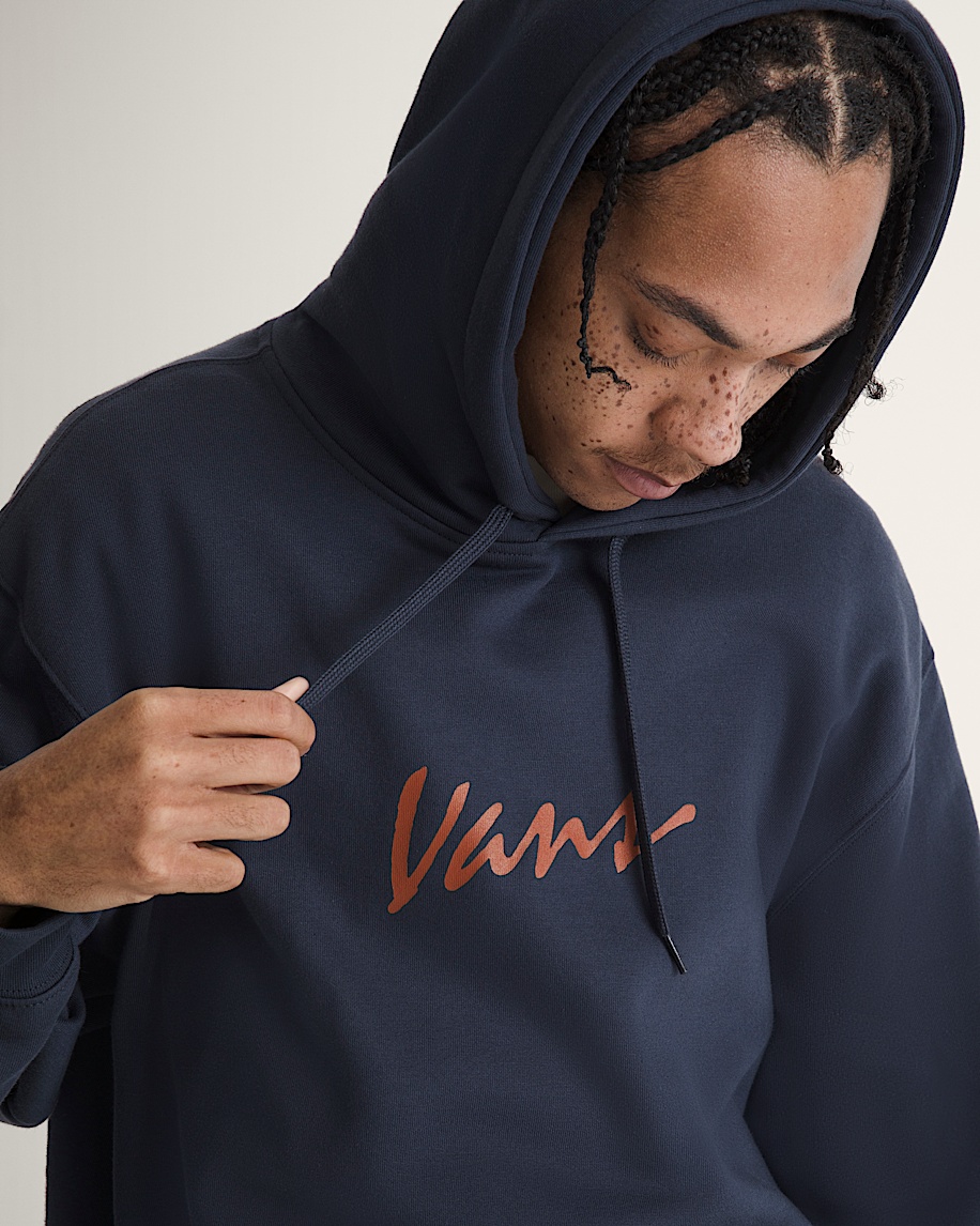 vans scripted pullover hoodie