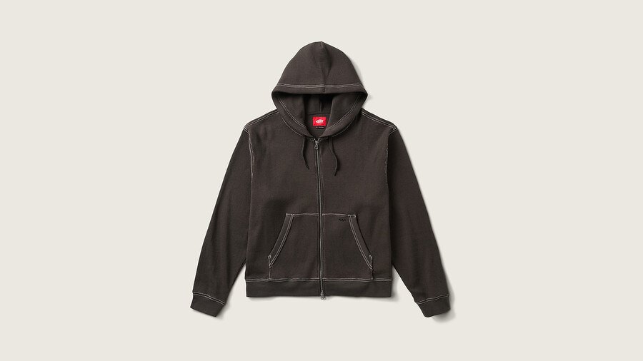 skateboard zip thermo hoodie