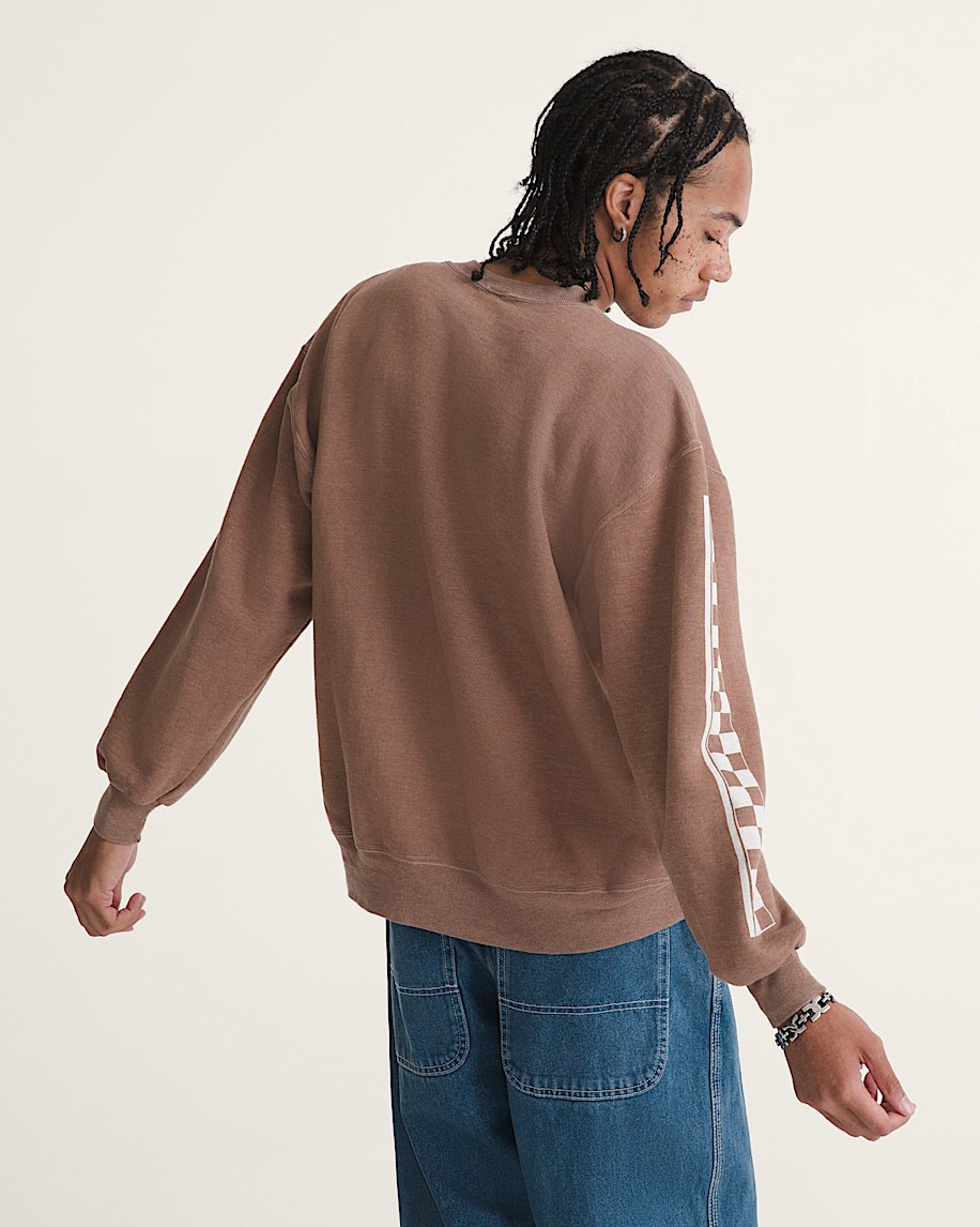 waffle shop schackrutig vans style crew sweatshirt