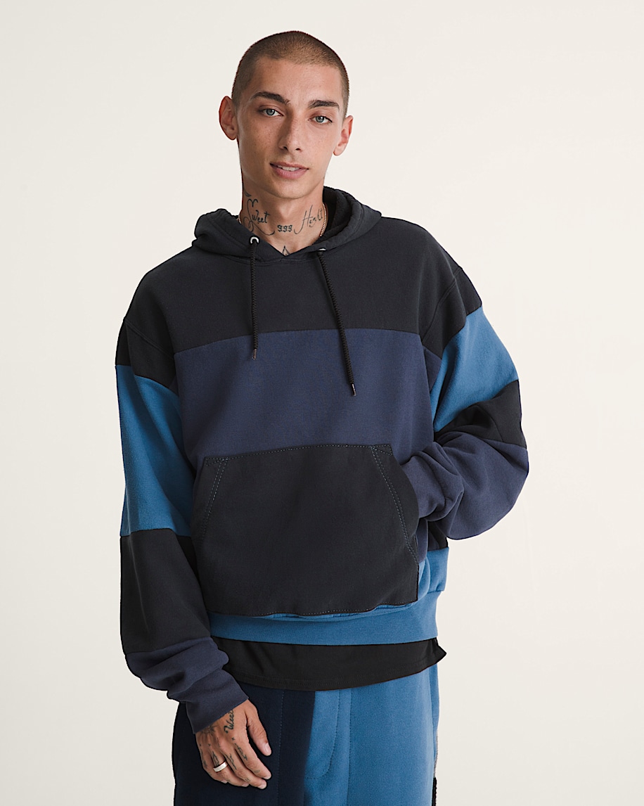 waffle shop reimagined pieced hoodie