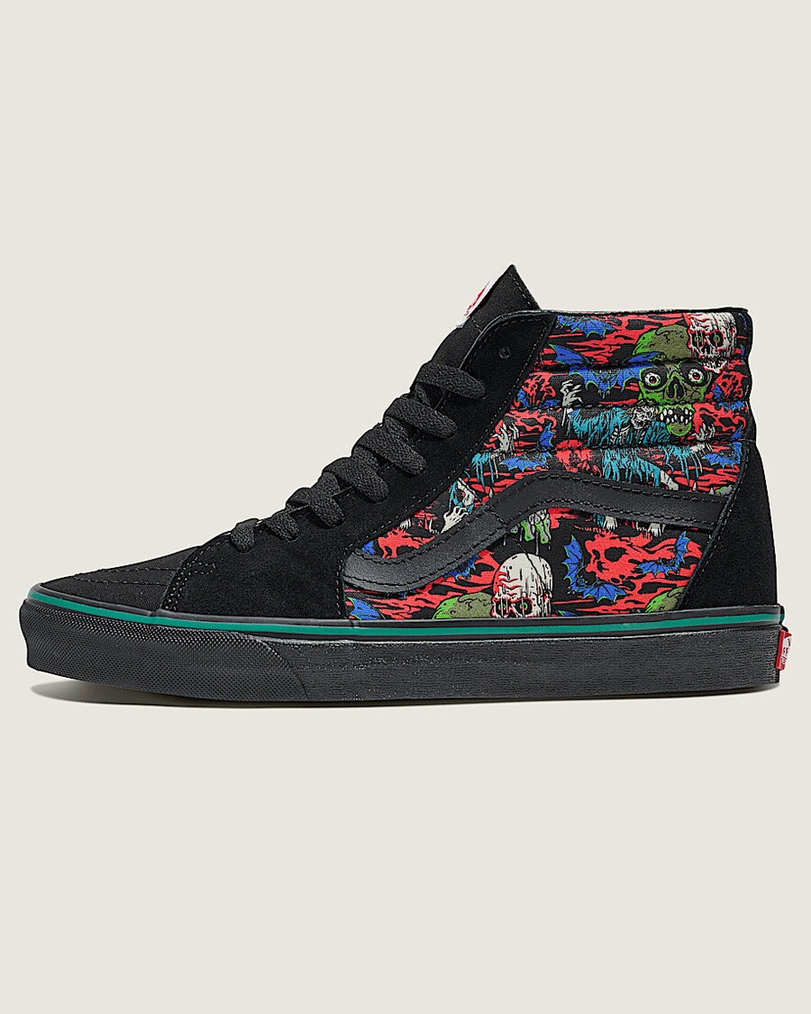 sk8-hi halloween-sko från customs
