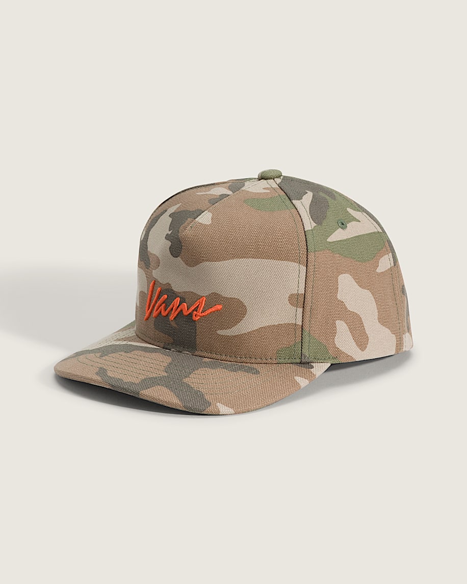 klassisk script snapback-keps