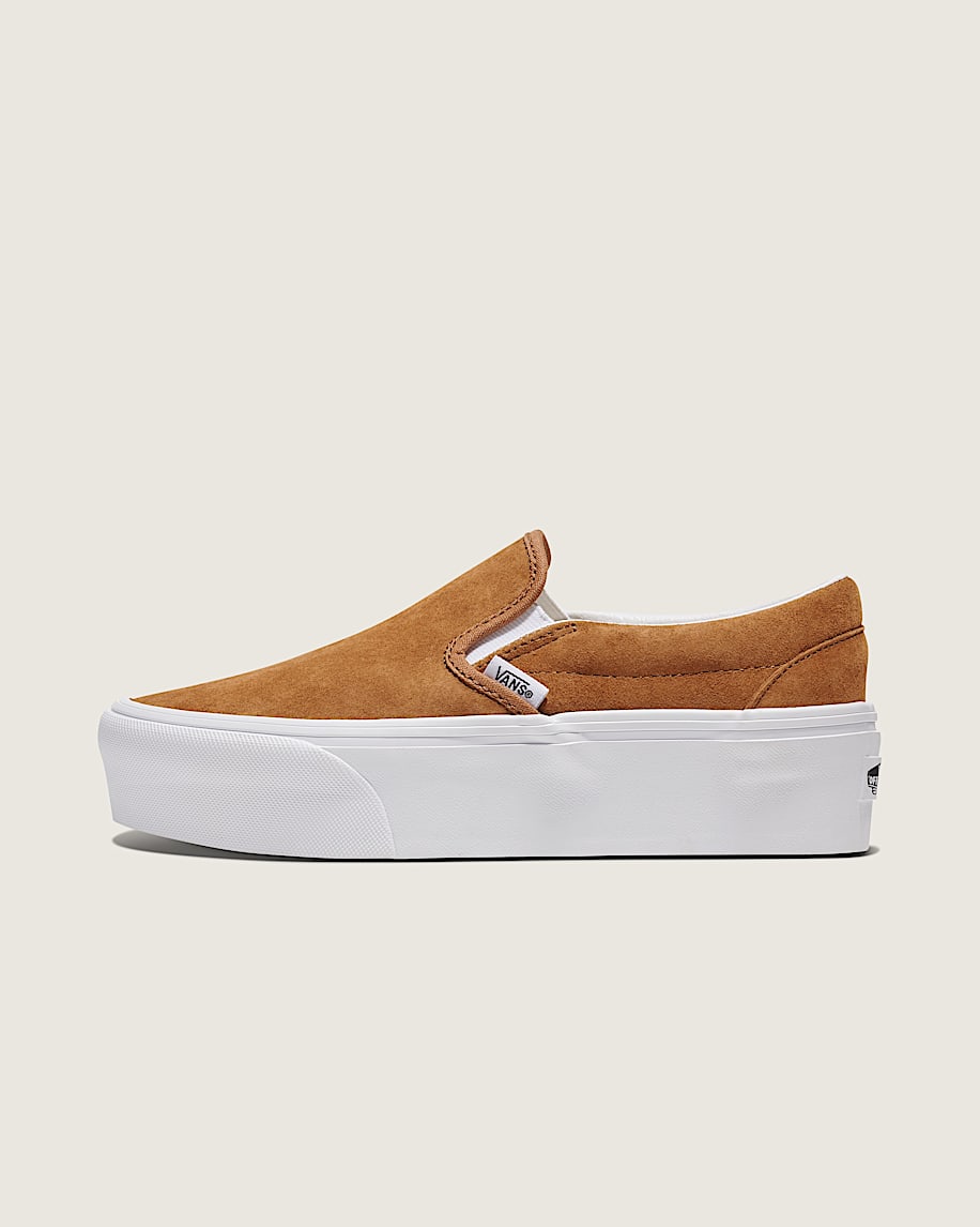 klassisk slip-on-platåsko