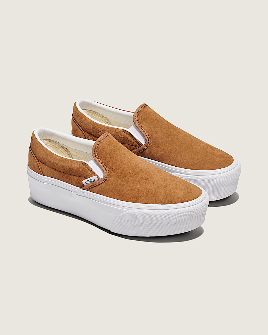 klassisk slip-on-platåsko