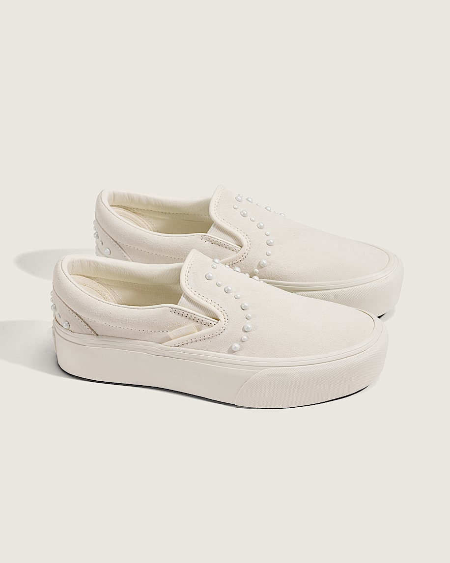 klassisk slip-on-platåsko