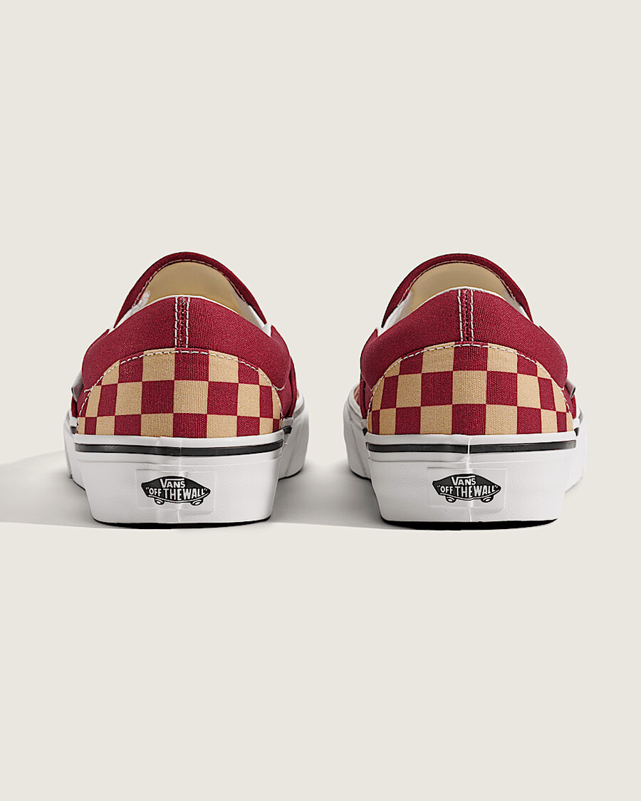 matchdags klassiska slip-on-schackrutiga sko