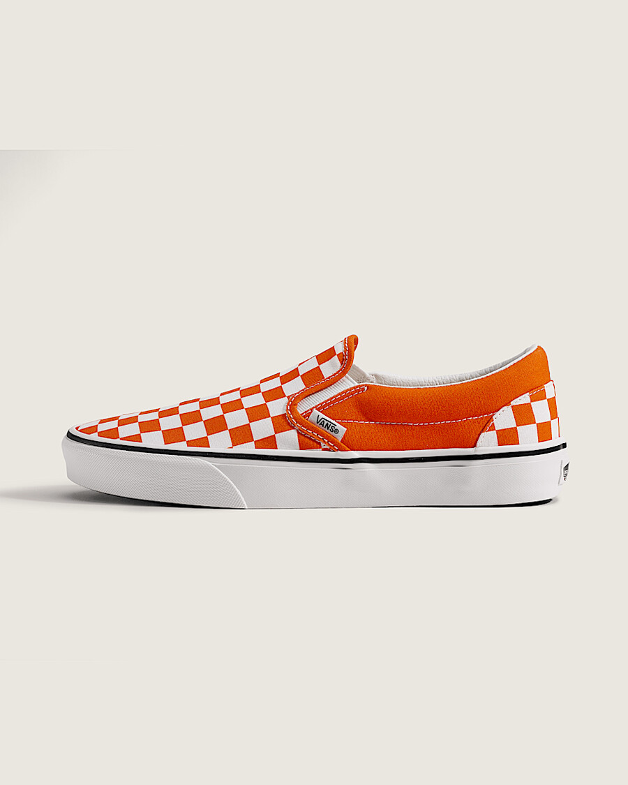 matchdags klassiska slip-on-schackrutiga sko