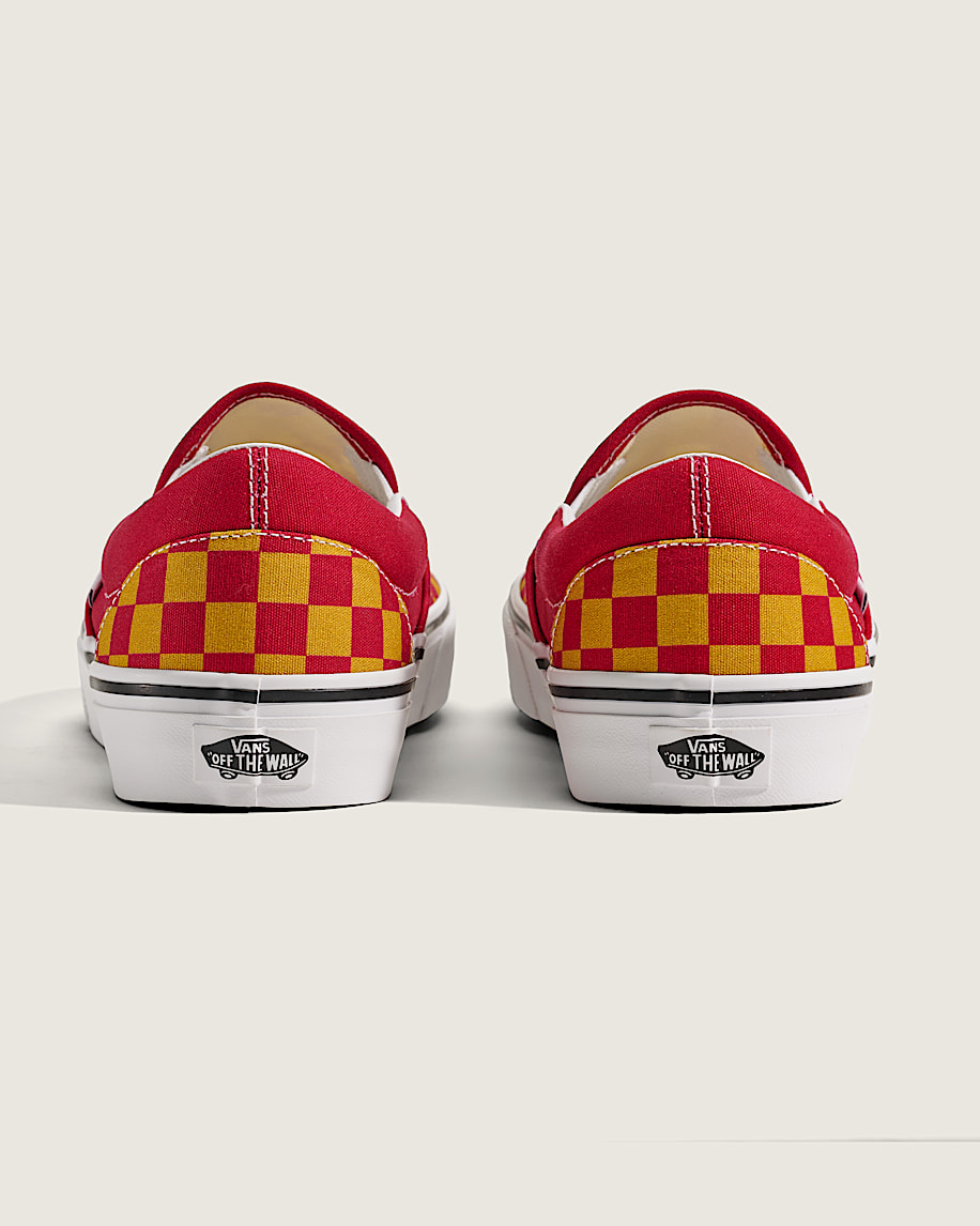 matchdags klassiska slip-on-schackrutiga sko