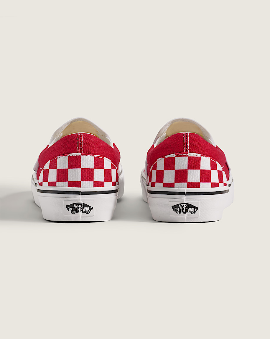 matchdags klassiska slip-on-schackrutiga sko