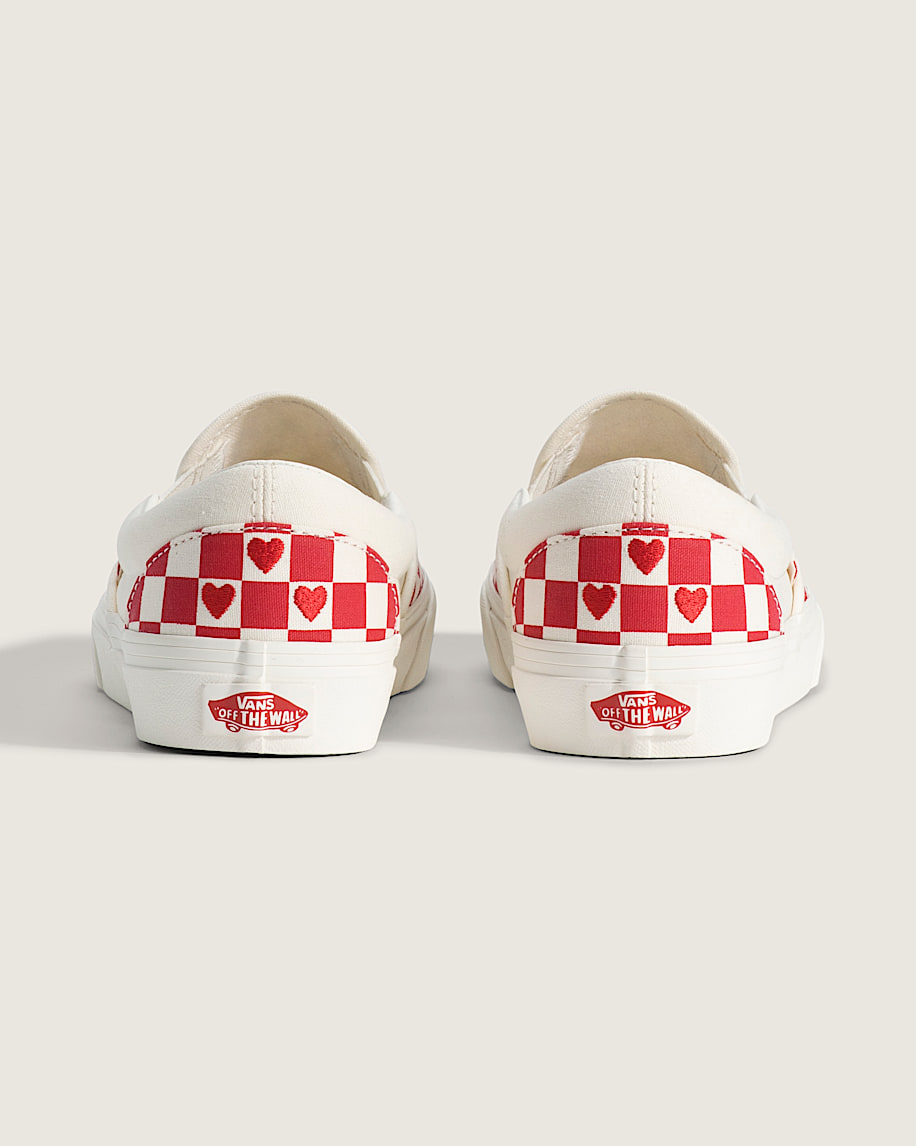 klassisk slip-on-sko med rutmönster