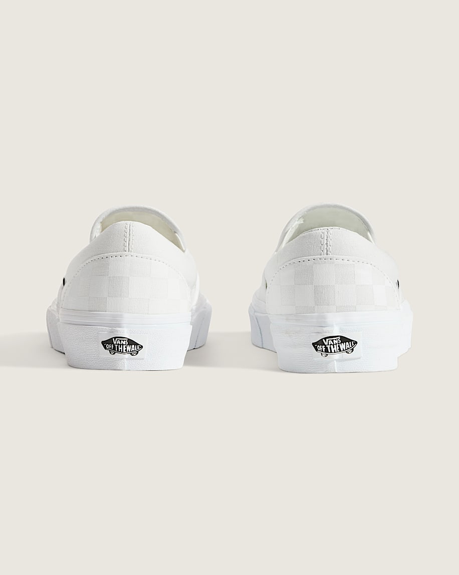 klassisk slip-on-sko med rutmönster