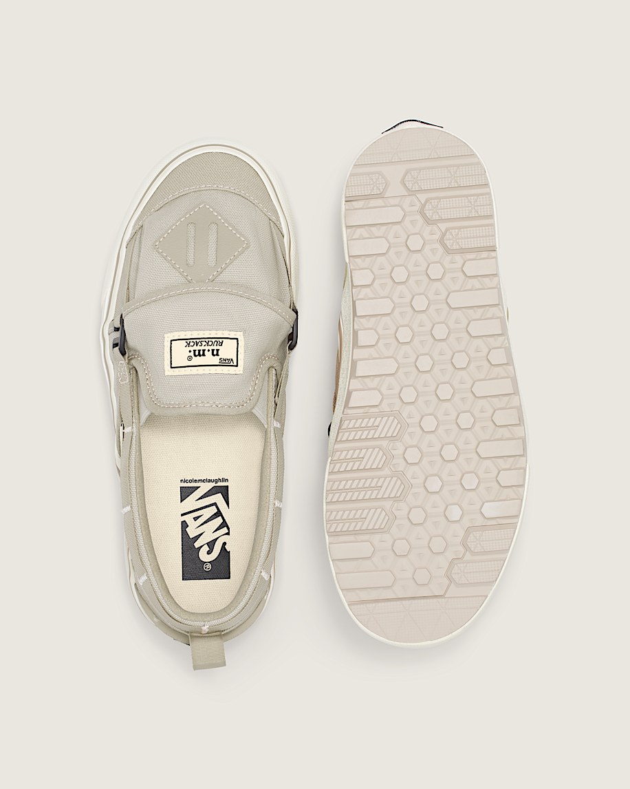 vans x nicole mclaughlin ryggsäck slip-on skor