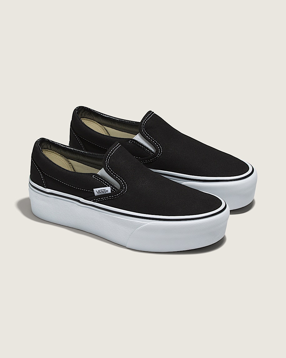 klassisk slip-on-platåsko