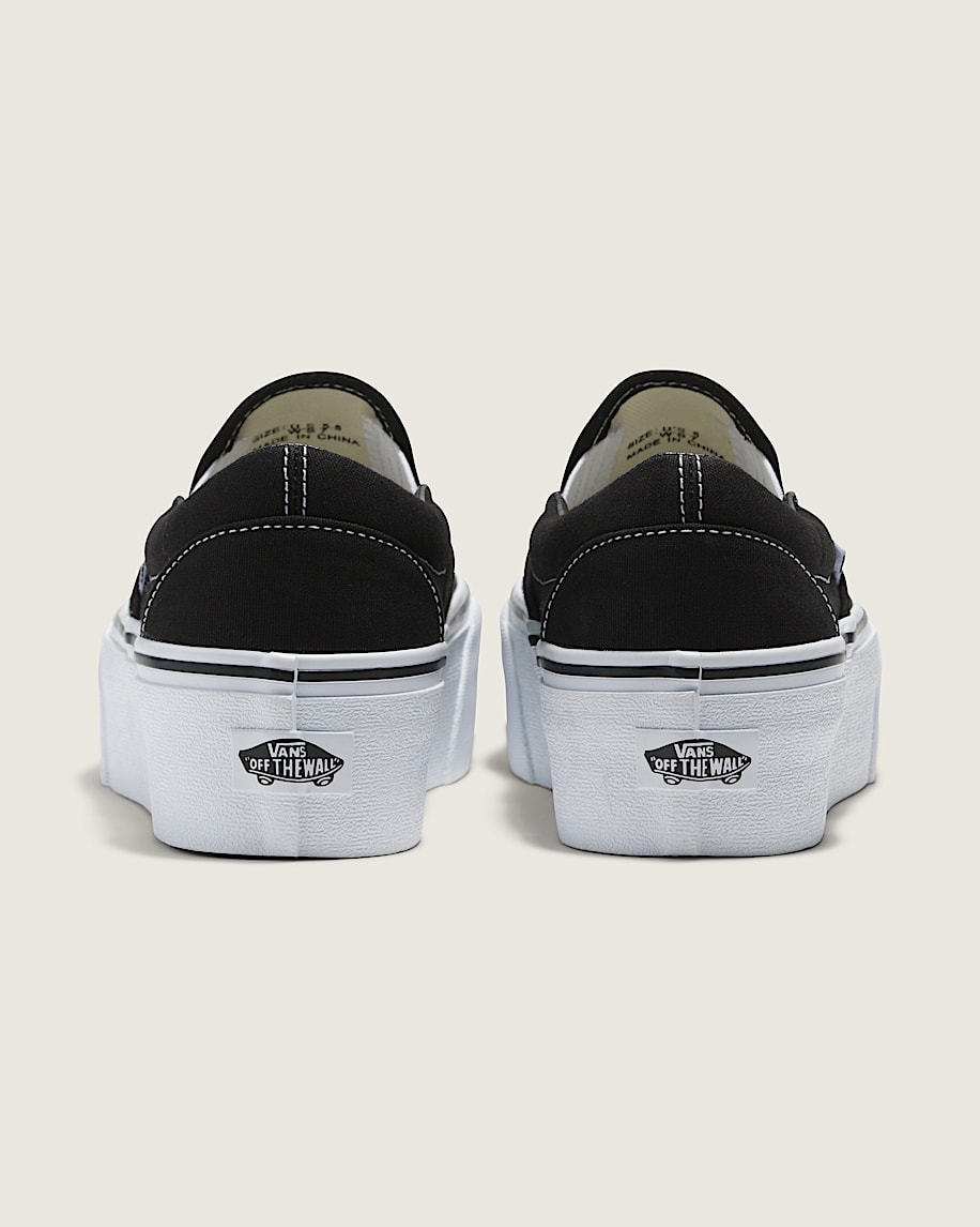 klassisk slip-on-platåsko