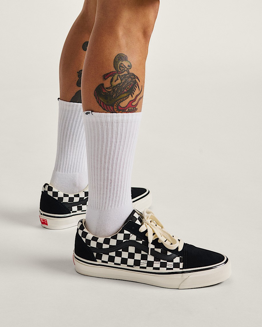 premium old skool schackrutiga skor