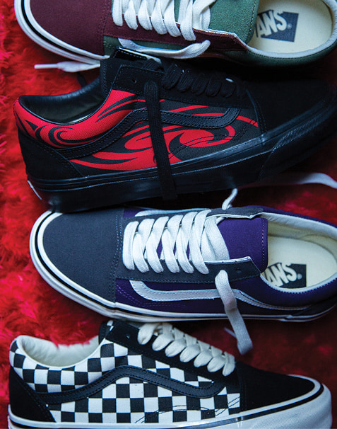 premium old skool schackrutiga skor
