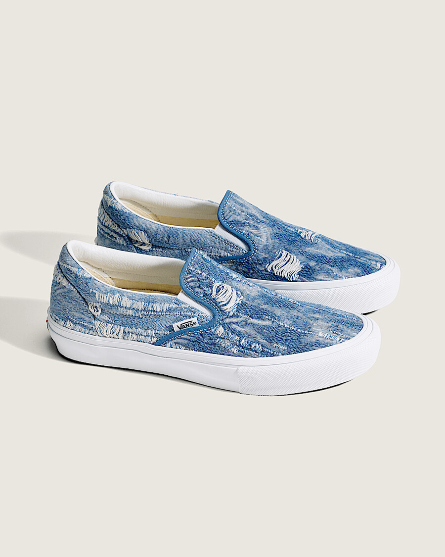 van doren-godkända skate slip-on-jeanssko