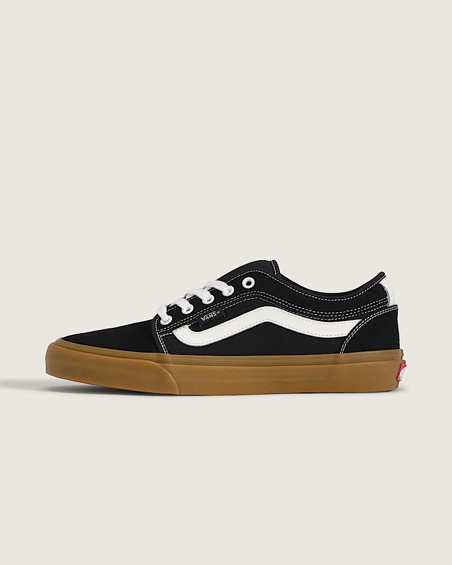 skate chukka låg sidostripig gummi sko