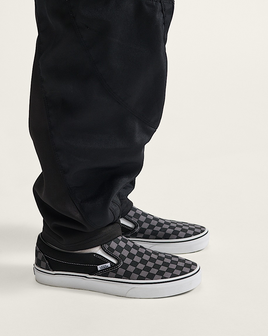 klassisk slip-on-sko med rutmönster