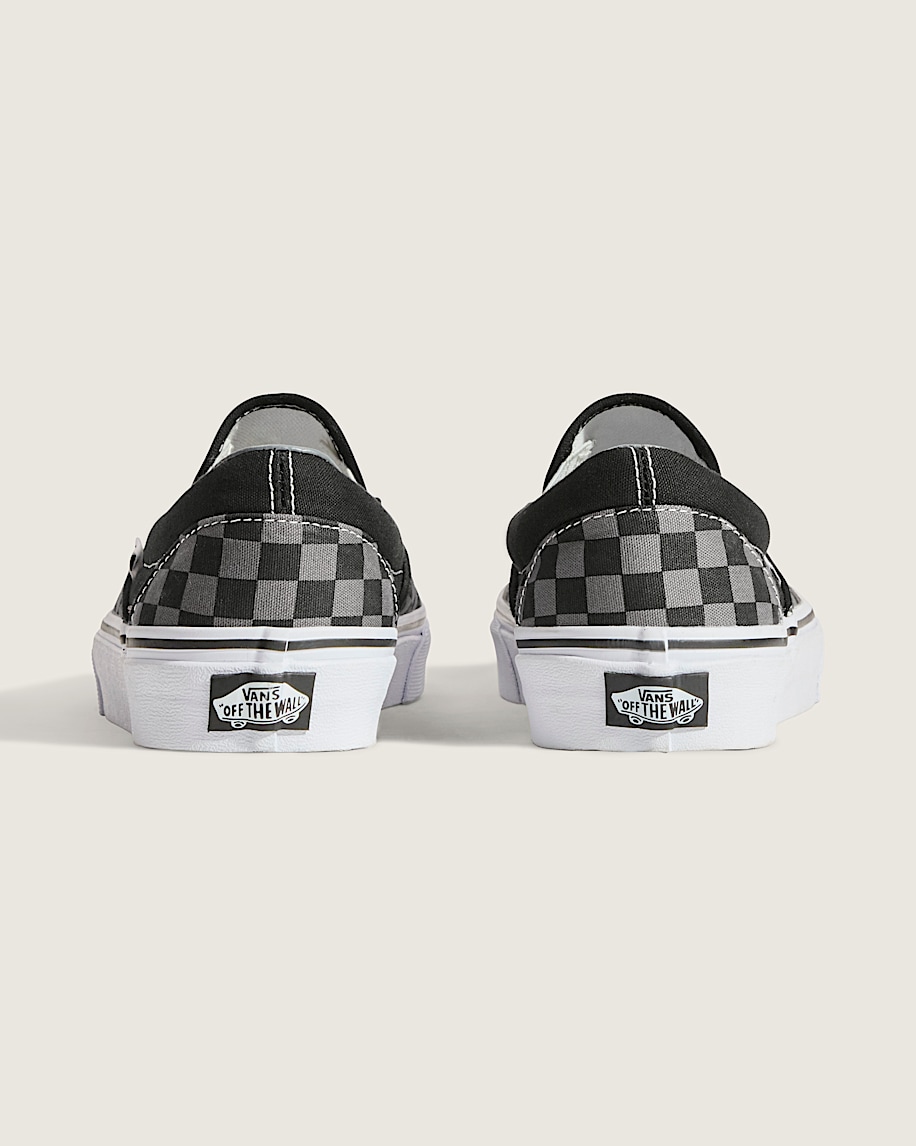 klassisk slip-on-sko med rutmönster
