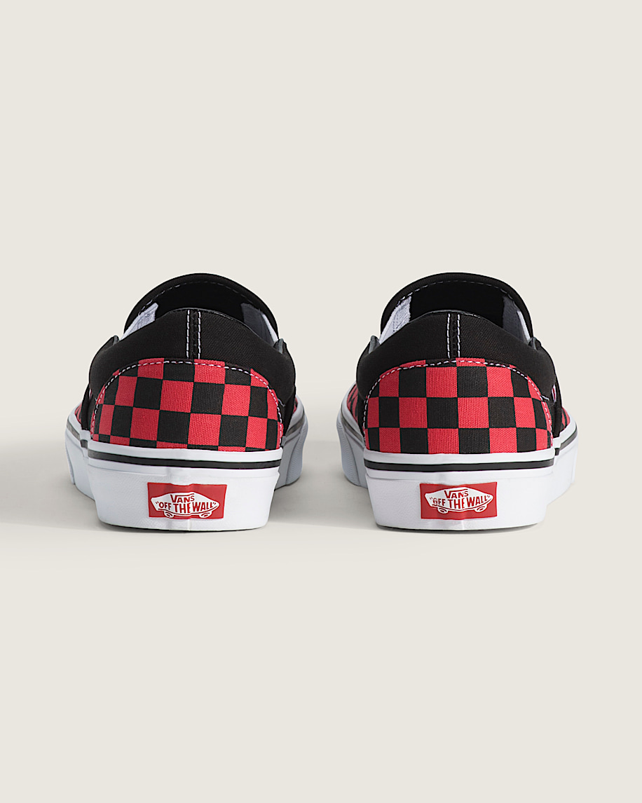 klassisk slip-on-sko med rutmönster